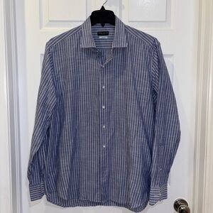 Peter Millar Collection Pima Cotton Striped Button-Up Shirt SZ XL​